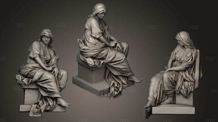 Over a grave stl model for CNC